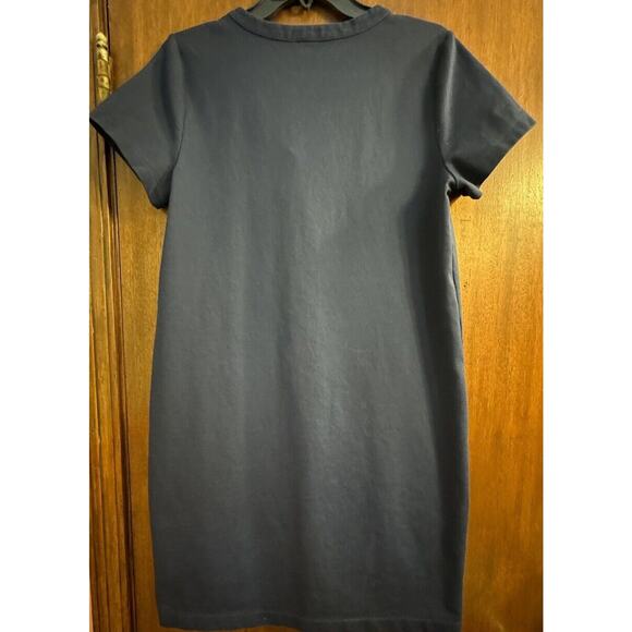 J Crew Dress Womens Medium Navy Blue Casual Minimalist Coastal Preppy Resort - Picture 5 of 5